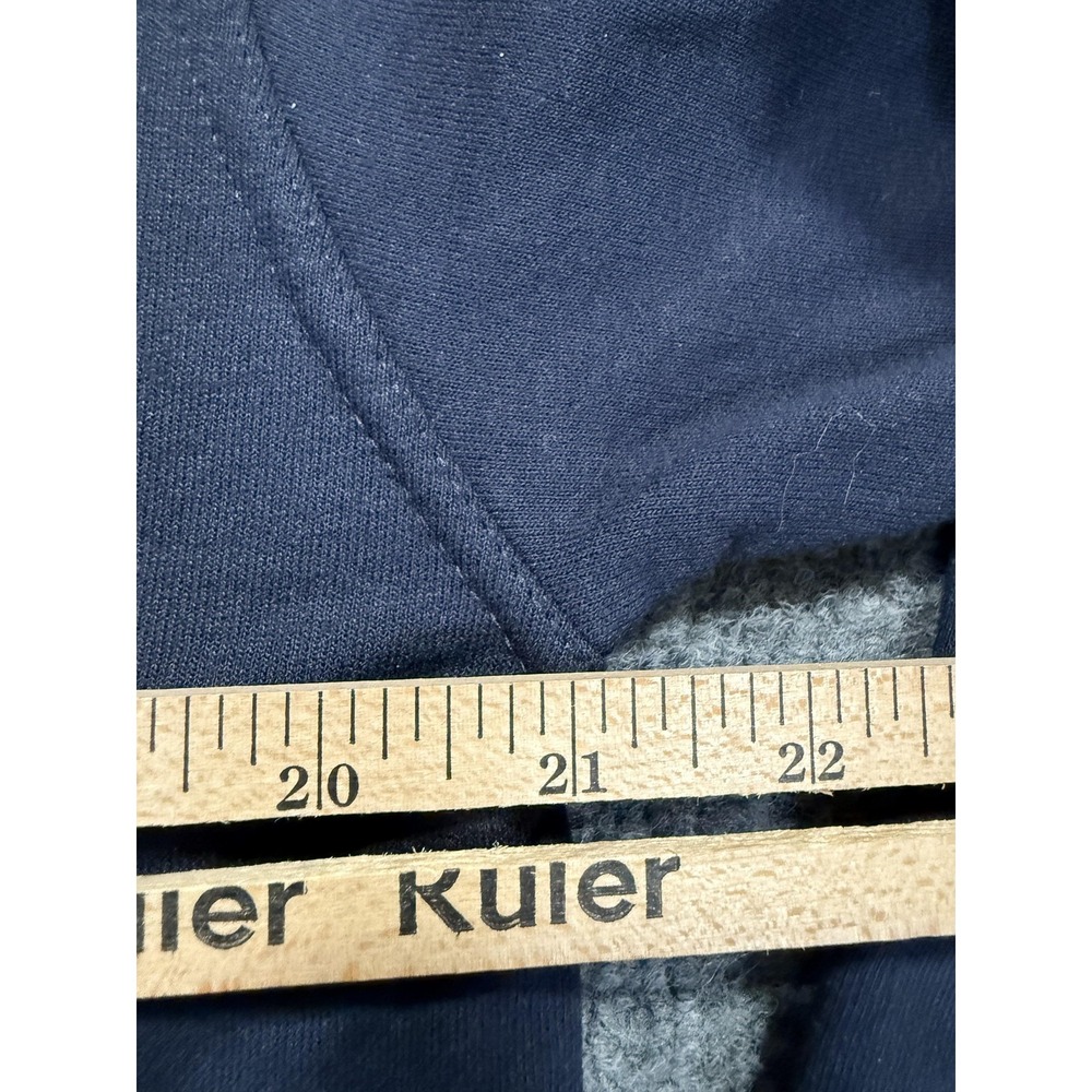 Champion Sweatshirt Mens Medium Blue Fleece‎ Crewneck Pullover Y2K Embroidered - Picture 3 of 7